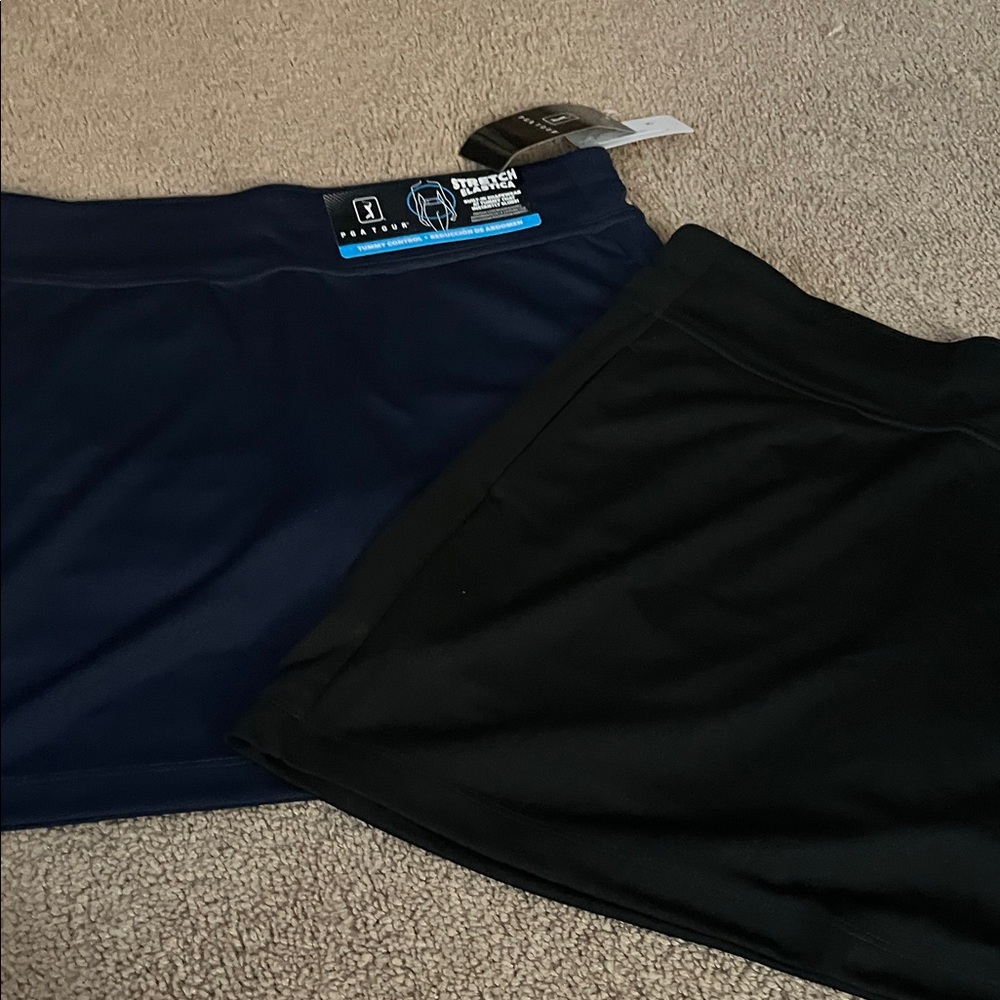 PGA Tour Women's Mini Skirt - Navy and Black